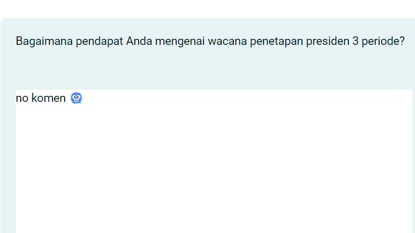 Sebuah pendapat~