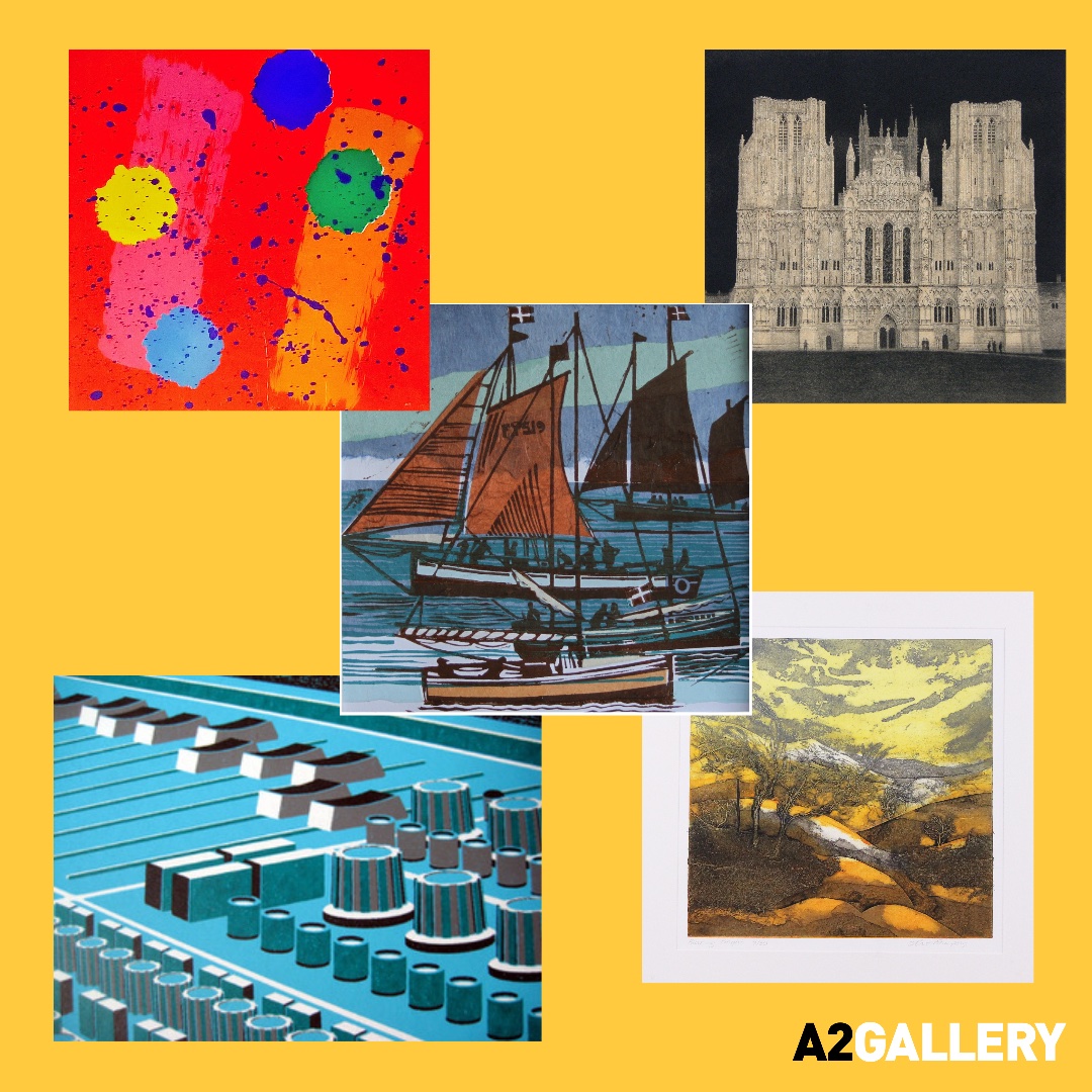 A range of printmaking byvarious artists. Techniques include screenprinting,etchingcollograph, monoprints and linocut. Artwork by Anna Francis,Myrtle Pizzey,Ian MacCulloch, Graham Evernden,David Hunt,Lucy Delafons,Henry Hagger,John Scott Martin,Tom Rowe and Sarah RossThompson