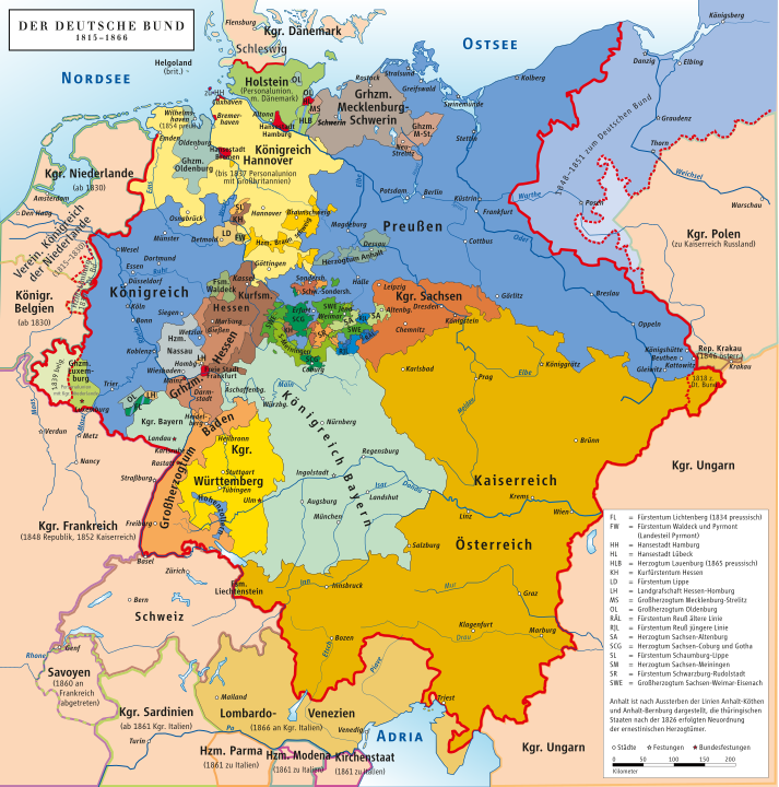 German Confederation, taken from https://en.wikipedia.org/wiki/Otto_von_Bismarck#/media/File:Deutscher_Bund.svg