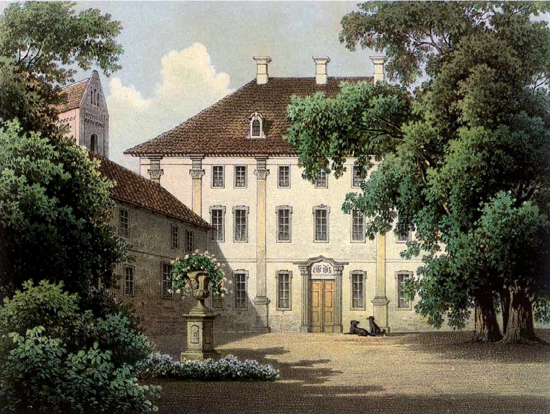 Schönhausen I Manor, taken from https://en.wikipedia.org/wiki/Sch%C3%B6nhausen#/media/File:Schloss_Sch%C3%B6nhausen_Sammlung_Duncker.jpg