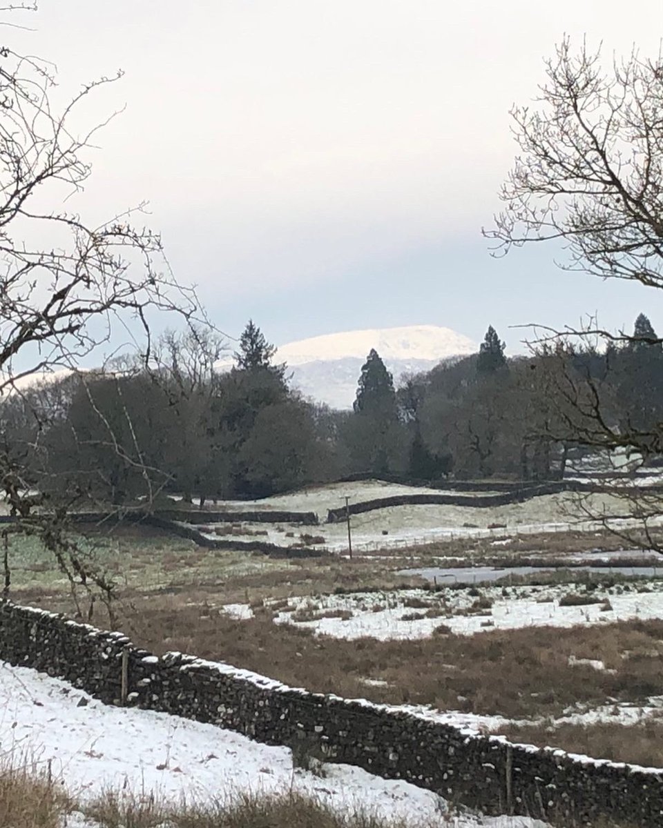 Sheet ice this morning but beautiful landscapes.