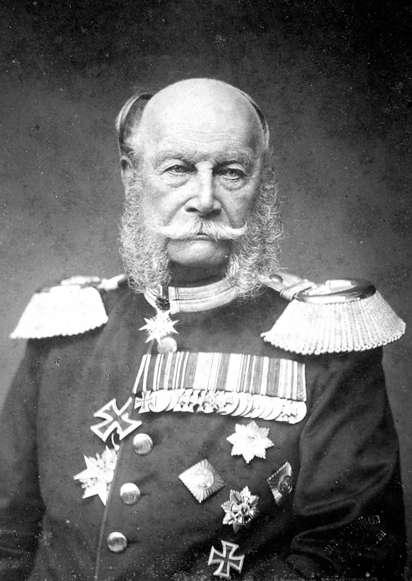Wilhelm I, Emperor of Germany and King of Prussia, taken from https://en.wikipedia.org/wiki/William_I,_German_Emperor#/media/File:Kaiser_Wilhelm_I._(cropped).jpg