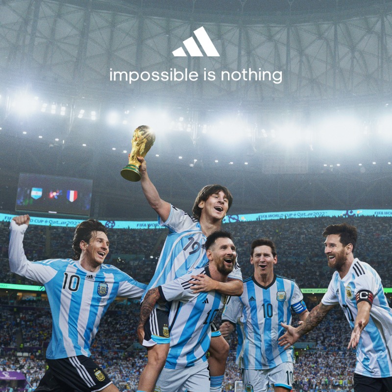 Leo Messi, World Champion. #ImpossibleIsNothing