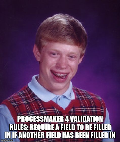 overflow_meme's tweet image. Processmaker 4 Validation Rules: Require a field to be filled in if another field has been filled in stackoverflow.com/questions/7480… #processmaker