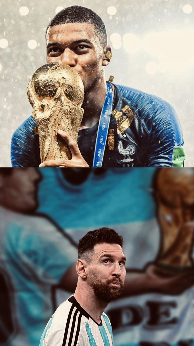 De um lado, a proeza de ser bicampeão mundial aos 23 anos. Do outro, o imortalizar de um (a) Deus no maior palco do futebol mundial. 

Não digamos que ganhe o melhor, pois são dois dos melhores. Desfrutemos e que no fim ganhe o futebol.