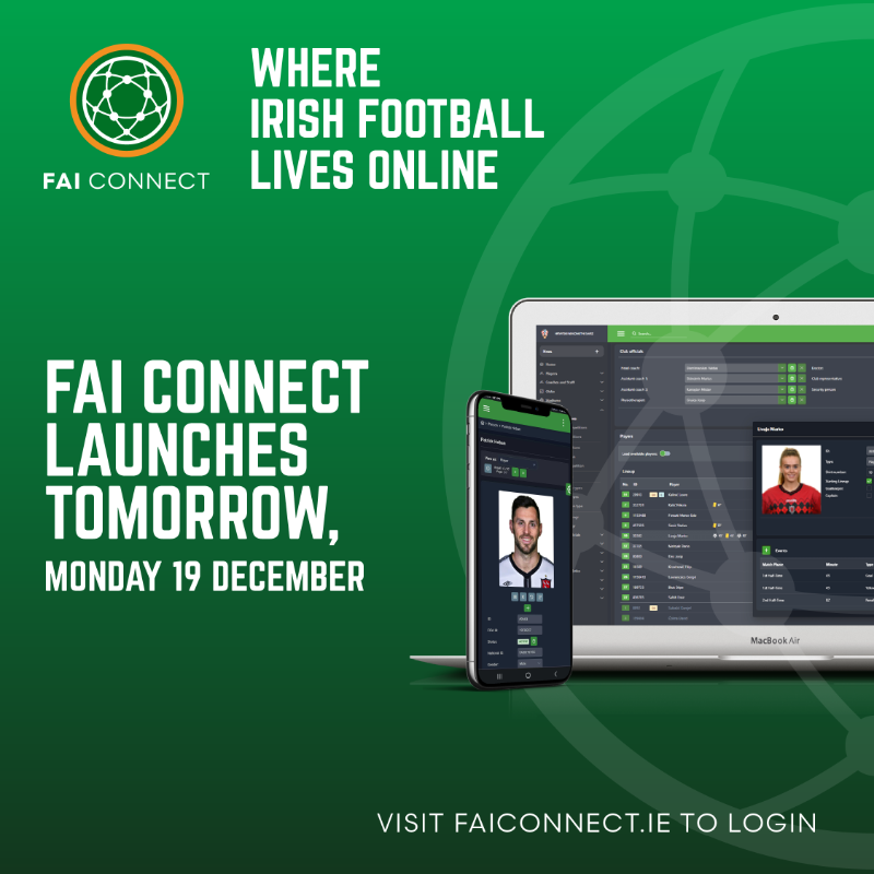 IrelandFootball's tweet photo. 𝗧𝗢𝗠𝗢𝗥𝗥𝗢𝗪 ✅

FAI Connect launches tomorrow, get ready with our specially-created Support Hub ⤵️