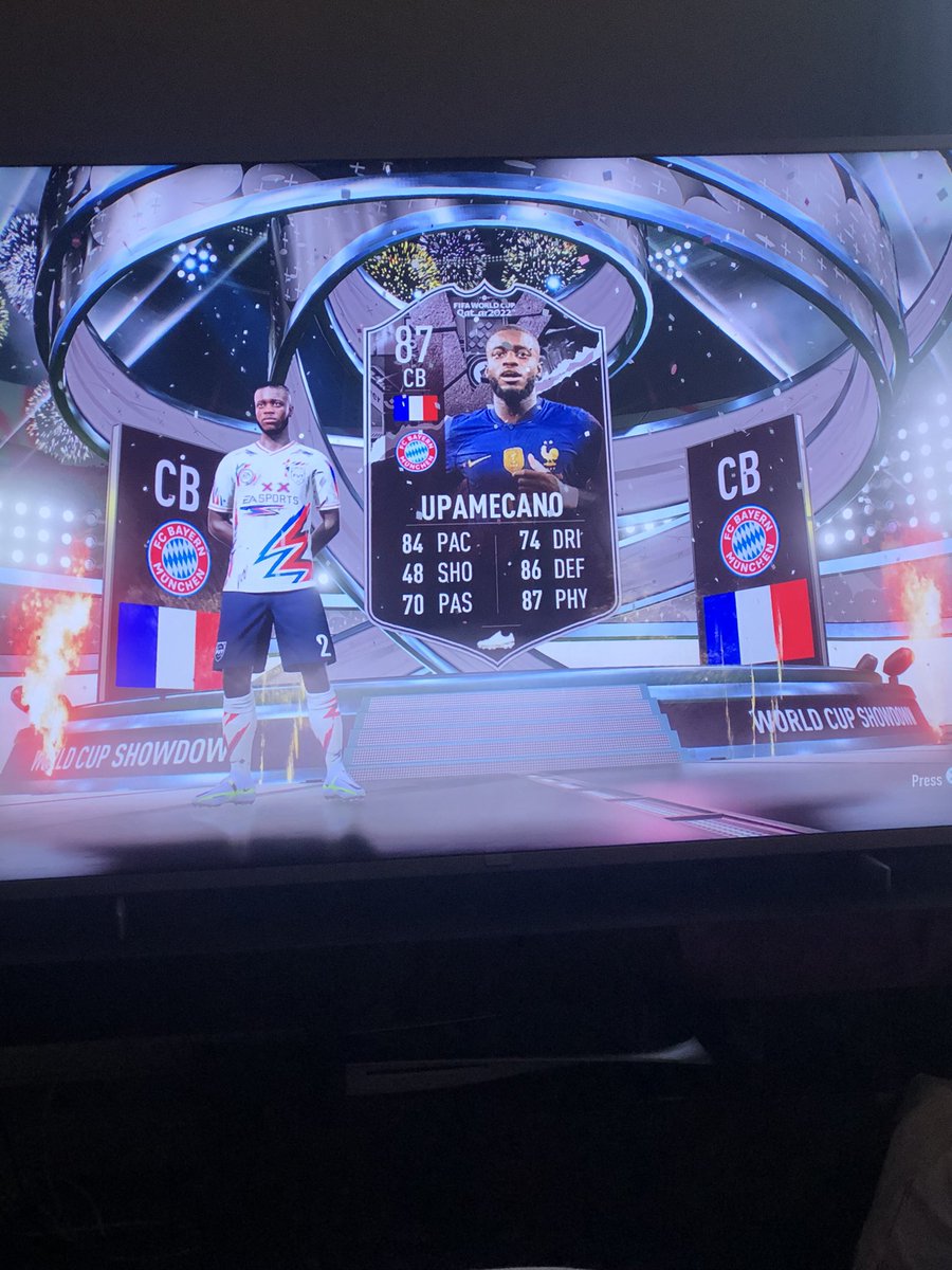 SirJamAsh's tweet photo. I enjoyed his gold card at the start it will only right, plus I want to France to win #FIFA23 #welcomebrother https://t.co/9iljpaPdFT
