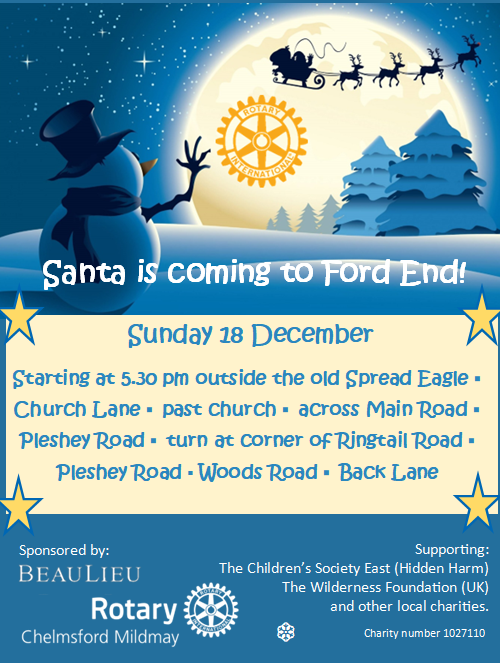 MildmayRotary's tweet photo. 🎅Santa is coming to Ford End this evening.😊
@beaulieuessex @Countryside_PS #FordEnd  @ChelmsfordCR @ChronicleEssex @EssexLive @RIE1240 #Santa #SantaSleigh https://t.co/LinbpnMcR5
