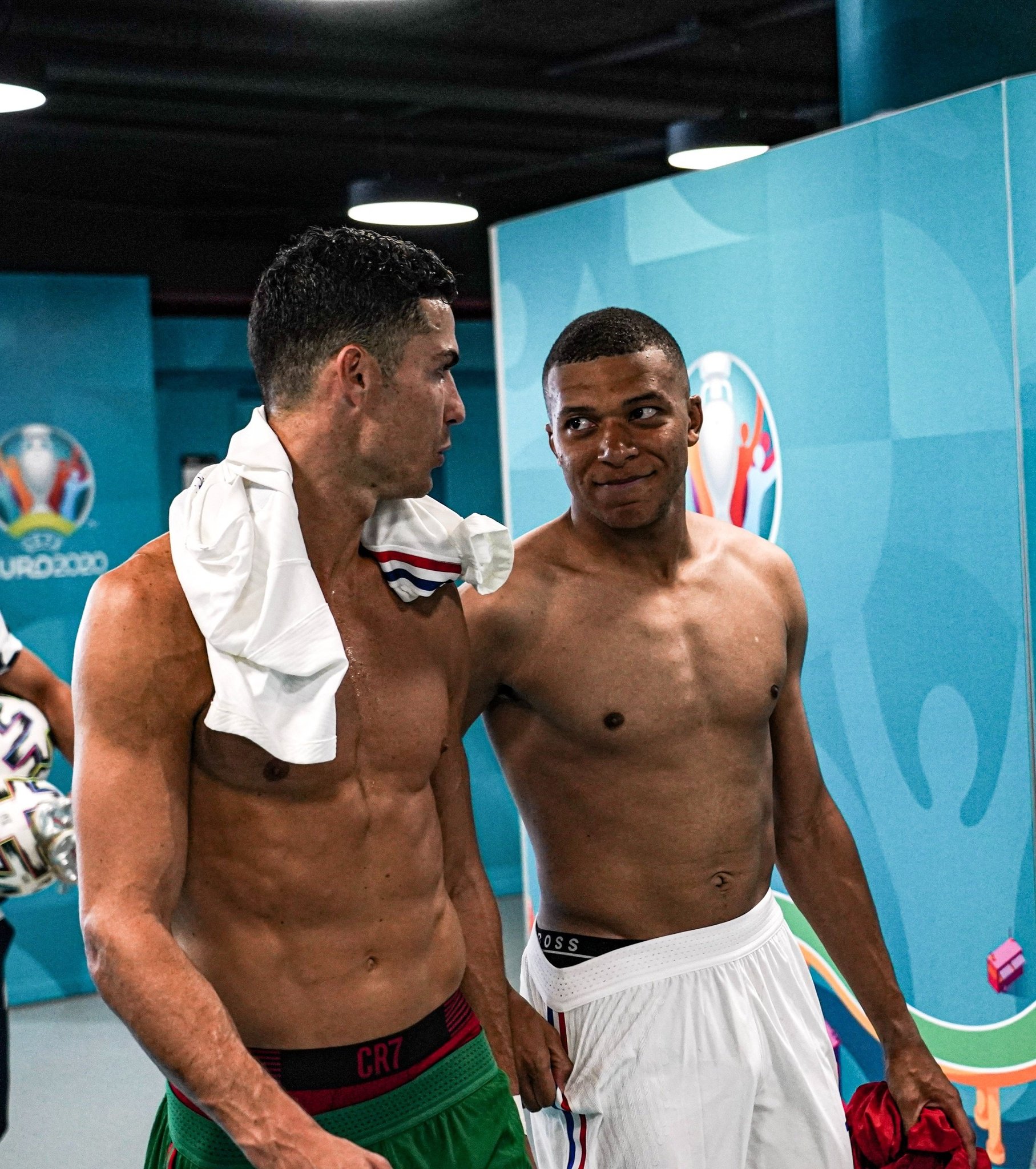 TCR. on X: "Kylian Mbappé came a long way from having Cristiano Ronaldo posters in his room, to playing against him. He's playing his 2nd World Cup final today at 23 years