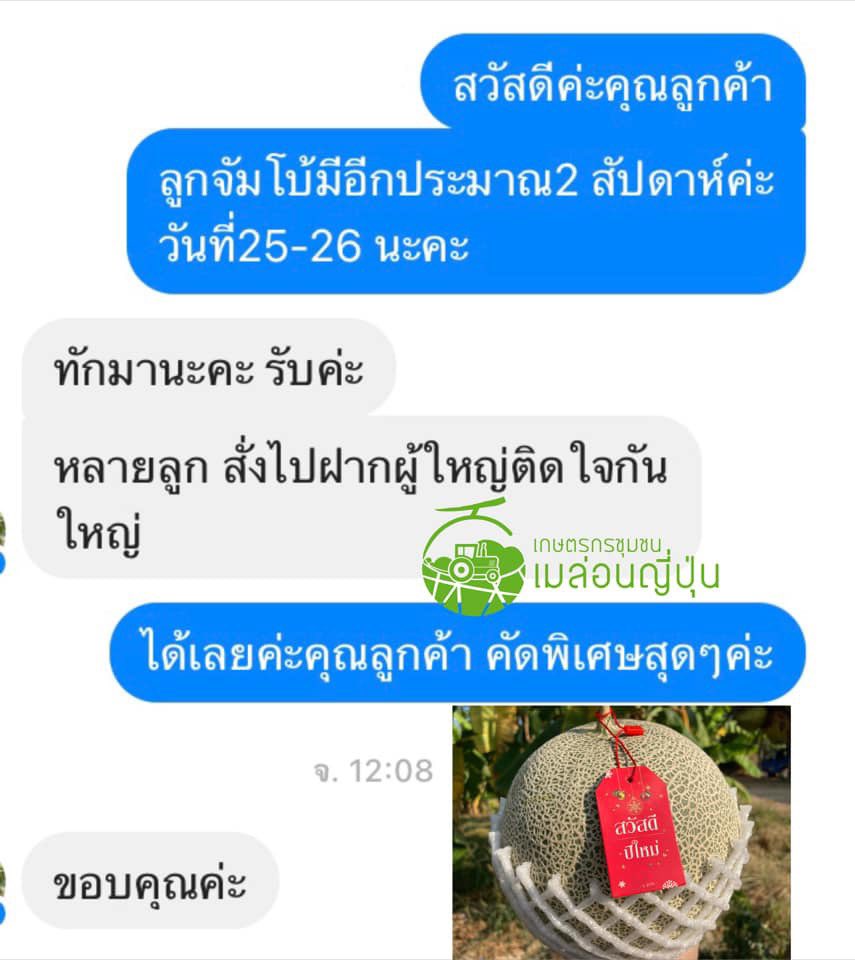 เกษตรกรชุมชนเมล่อนญี่ปุ่น tweet media