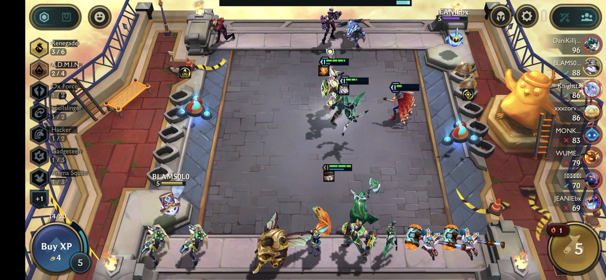 BLAMcasts's tweet photo. Day 6 of #GameOnSnapdragon playing some #TFTSet8 on my Oppo Find X5 Pro. This is before I got clapped by a Brawler build 🥲 https://t.co/L01MUTdfhi