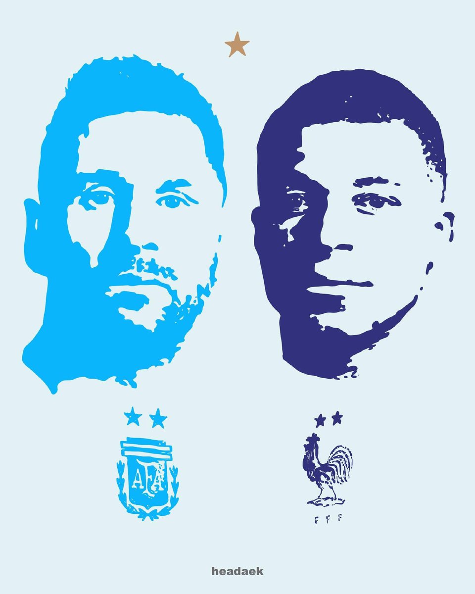 พรุ่งนี้โลกจะจดจำคุณอย่างไร ขึ้นอยู่กับสิ่งที่คุณทำในวันนี้ 🇦🇷🏆🇫🇷 <a href="/TeamMessi/">Team Messi</a> <a href="/KMbappe/">Kylian Mbappé</a> #Messi𓃵 #Mbappe #WorldCup #headaek