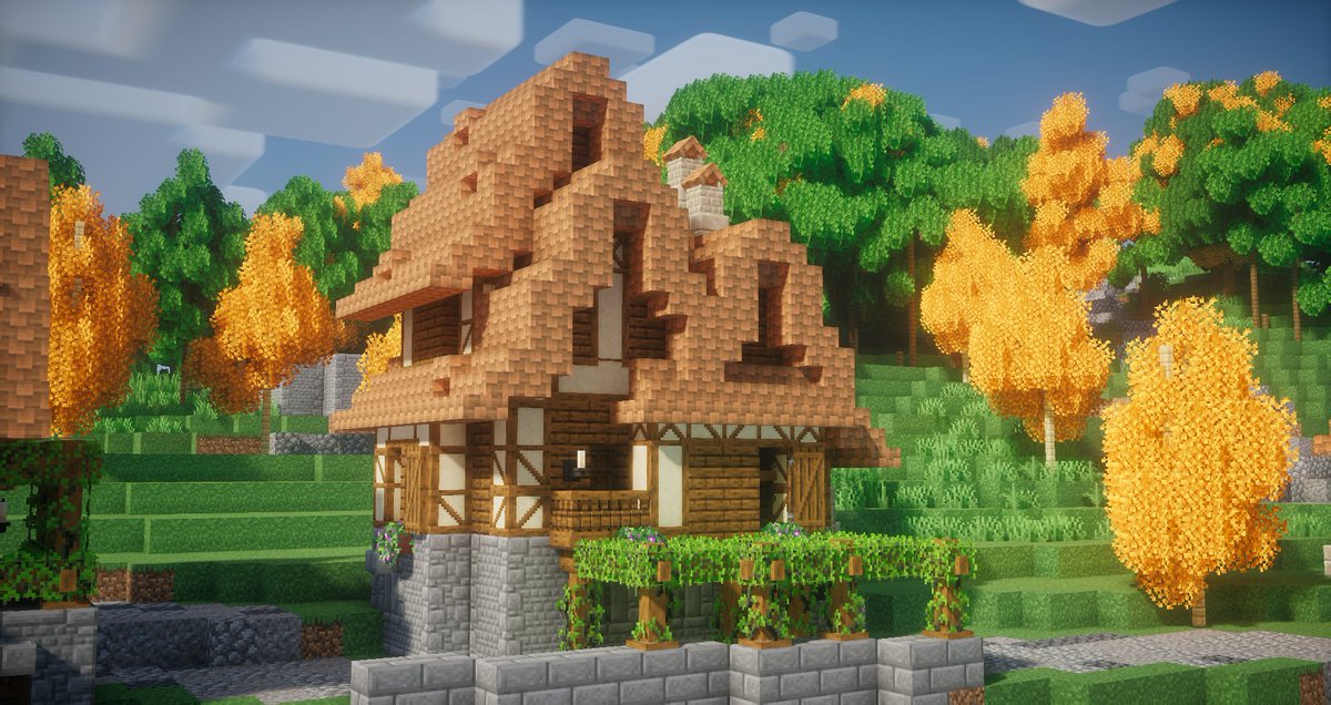 Dawn Of Time on Twitter: "~ Here is a few houses medieval style