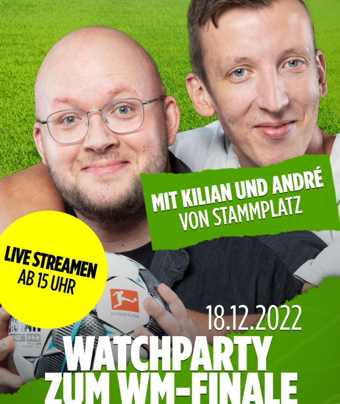 Stephan J Sönksen (@soenxen) on Twitter photo Grandioses WM Finale: heute ab 15 Uhr die Watchparty vom BILD Sport Podcast "Stammplatz" auf twitch (twitch.tv/bild) - mit <a href="/kilian_ga/">Kilian Gaffrey</a> & <a href="/AlbersAndre/">André Albers</a>
Mehr dazu:
bild.de/sport/fussball… <a href="/BILD_Sport/">BILD Sport</a> Grandioses WM Finale: heute ab 15 Uhr die Watchparty vom BILD Sport Podcast "Stammplatz" auf twitch (twitch.tv/bild) - mit <a href="/kilian_ga/">Kilian Gaffrey</a> & <a href="/AlbersAndre/">André Albers</a>
Mehr dazu:
bild.de/sport/fussball… <a href="/BILD_Sport/">BILD Sport</a>
