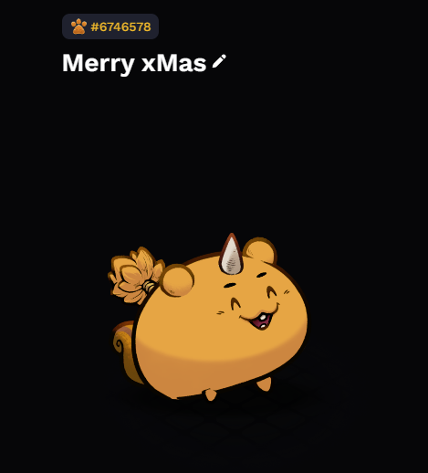 TequilaBeebe's tweet photo. Axie Giveaway ... Tripple Nut pure Beast ... I want to make sameone happy ...  Retweet and write a comment I will pick a winner at 24/12 https://t.co/eU344lQtOo
