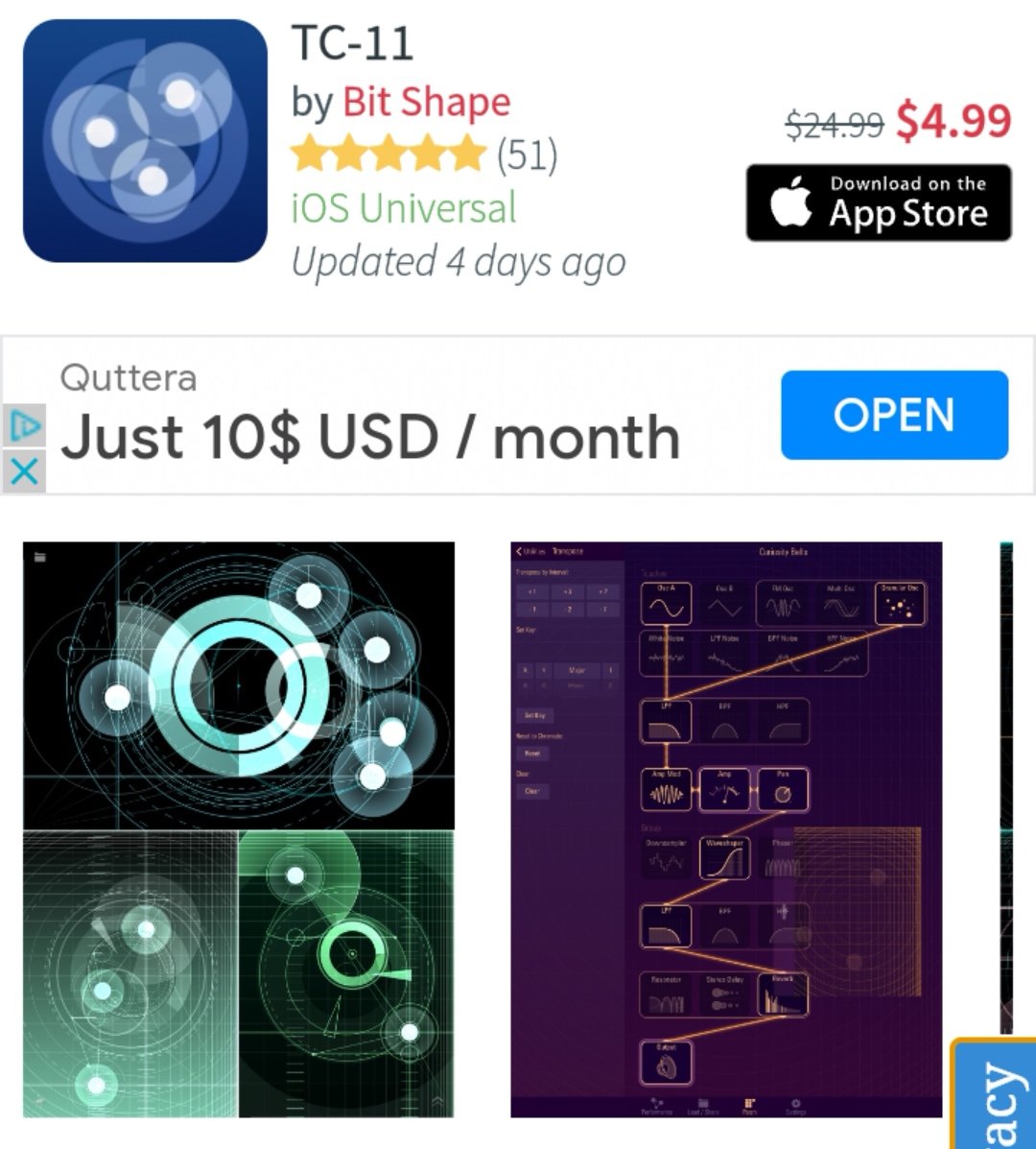 gavinski_s's tweet image. #TCData and #TC11 are only $5 bucks instead of the usual $25! Neither is AUv3s but they are among the most cutting-edge uses of touchscreen ever on iOS and worth a punt. Especially with stage manager on iOS 16 they are now easier to use alongside AUM, despite not being #AUv3