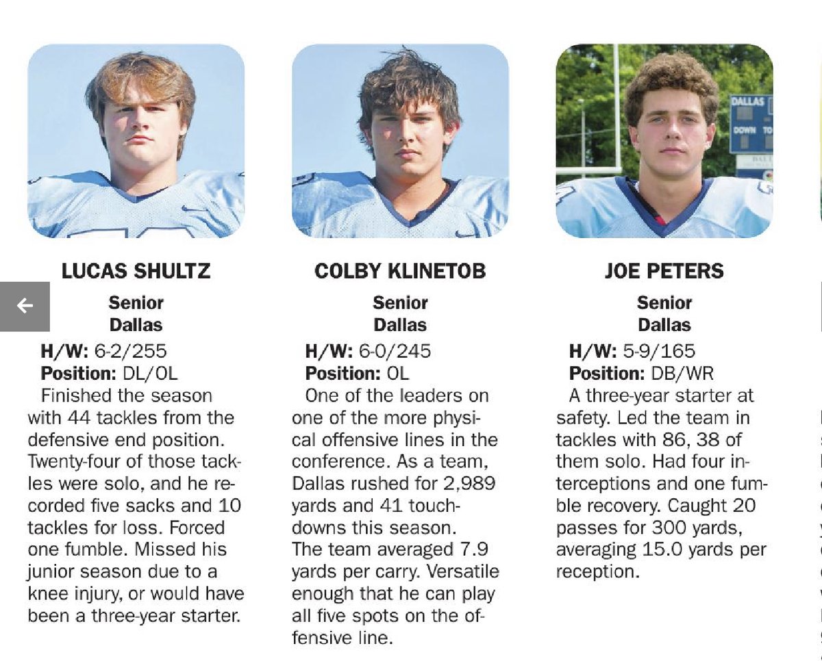 DallasMountsFB's tweet photo. Congrats CV All stars Parker, Lucas, Colby and Joey! https://t.co/C6F7GxAN6z