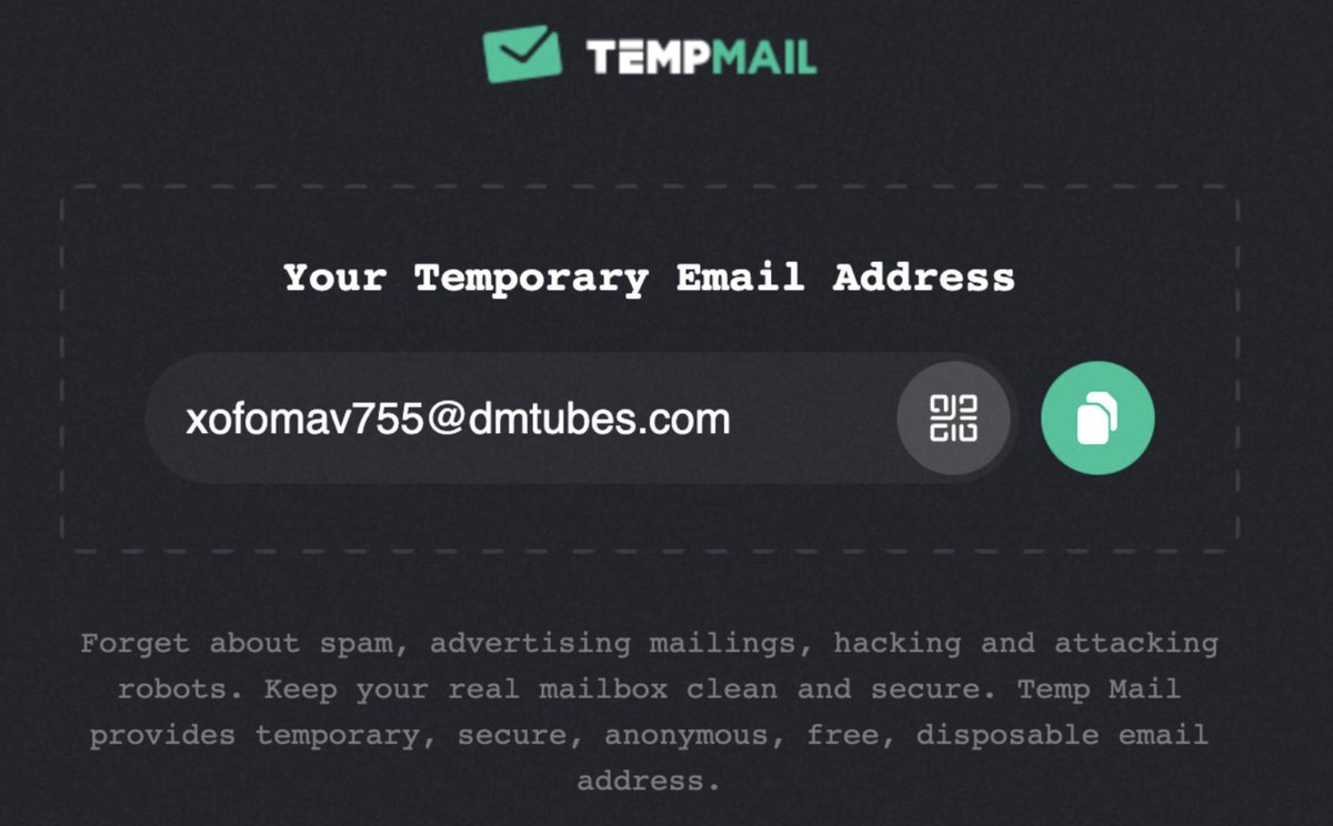 Темпмейл. Temp mail. Temporary email.