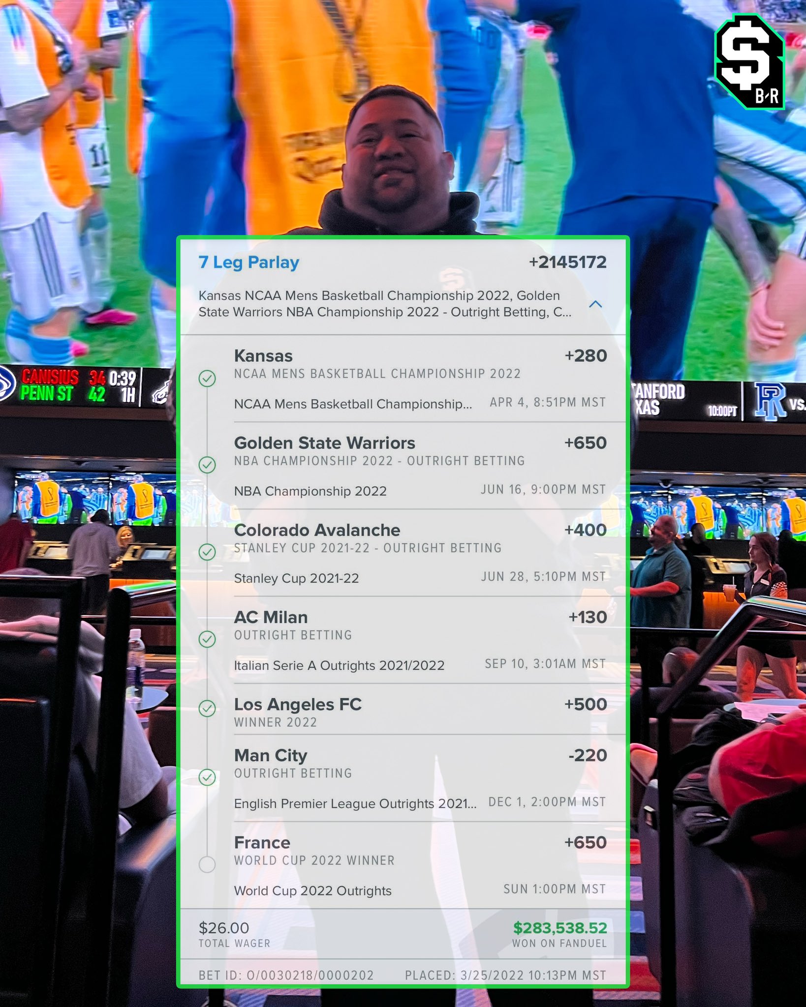 br_betting on Twitter "THE GREATEST CASH OUT IN SPORTS BETTING HISTORY