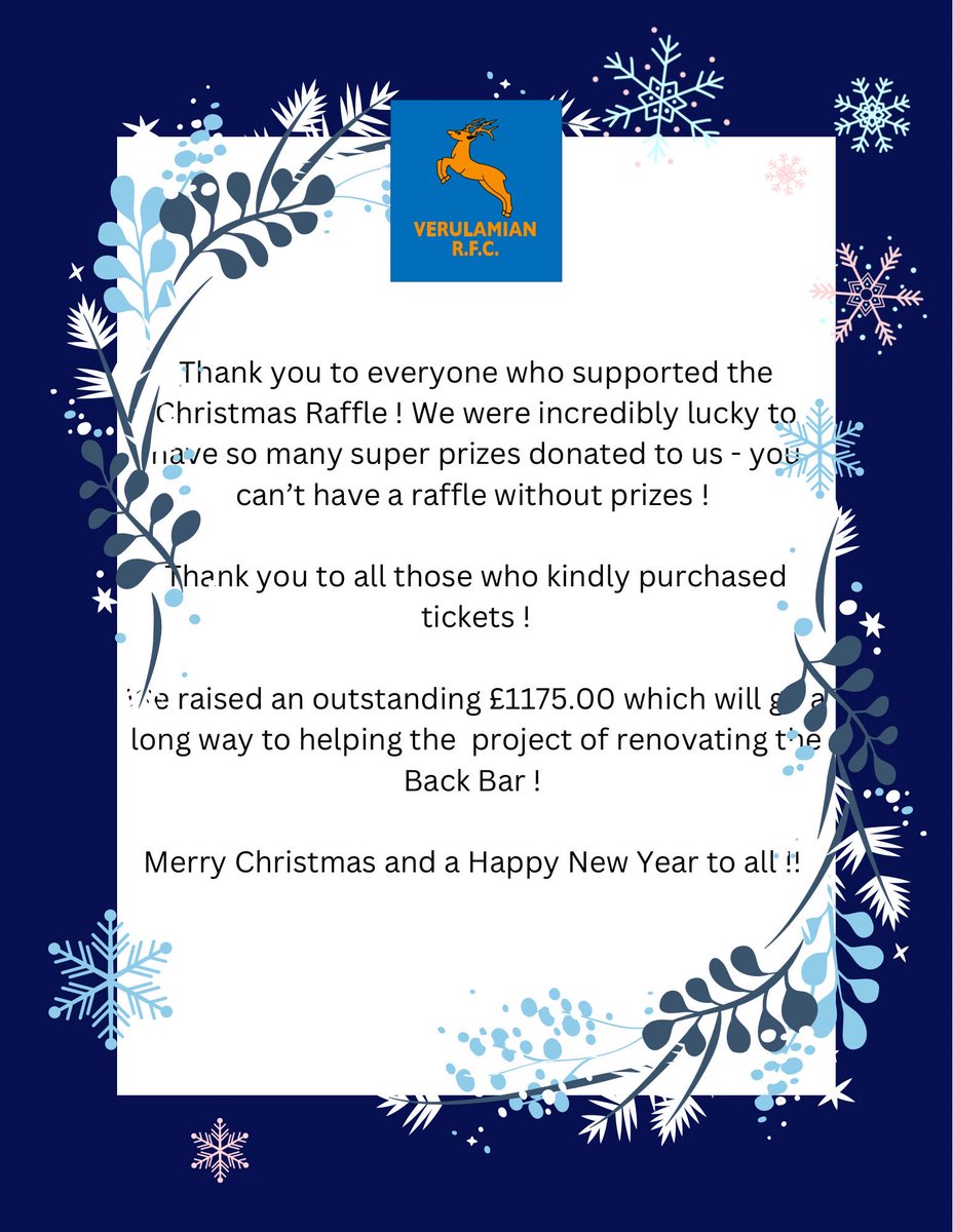 ⁦<a href="/verulamiansrfc/">Verulamians RFC</a>⁩ Thank you Marina for making this happen.