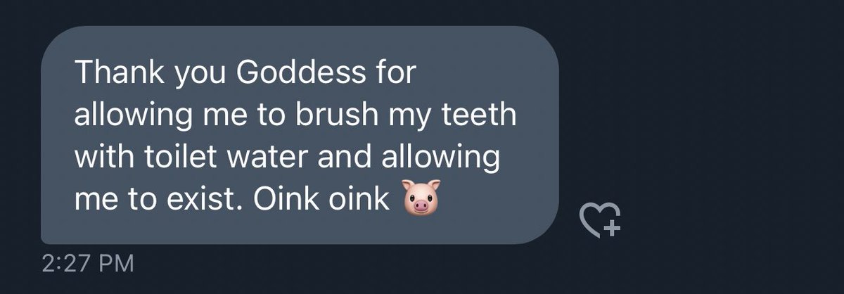 MariaGoddess0's tweet photo. You see what I do for piggies? Yes I don’t see them as human, I see them as real piggies 🤭❤️

Findom • femdom • paypig • cashslave • footworship • homeworkslave • essay https://t.co/N1uR7TWHas