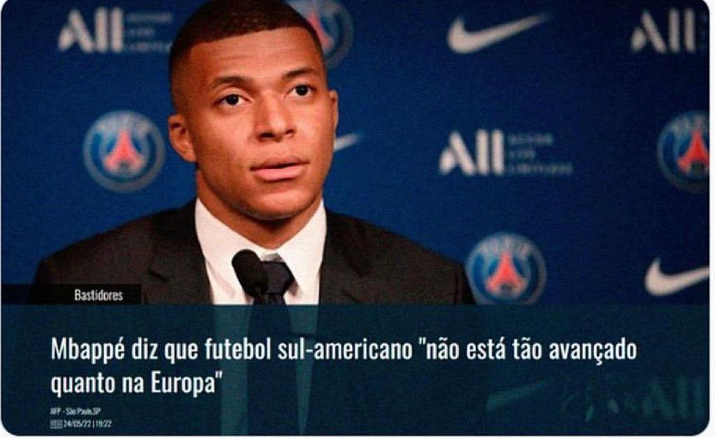 Esther__Alves's tweet photo. MBappé, bora aprender com futebol da América Latina! 😅 https://t.co/6WCSyl0UkR