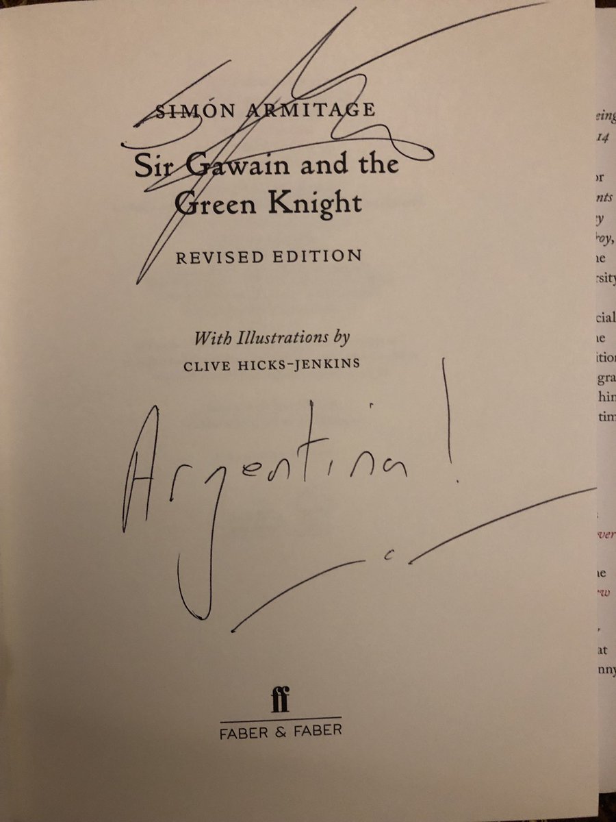 Was at a poetry reading in Belfast a few weeks ago when Simon Armitage commented that he didn’t think that England would win the World Cup. I asked him who he thought would win. He let me know.   #simonarmitage  #poetlaureate #argentinasworldcup