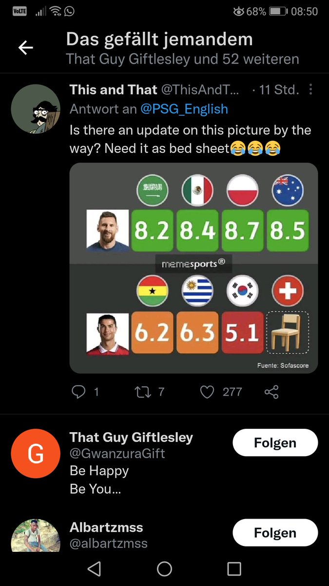 ThisAndThatTV's tweet photo. #WorldCup #ArgentineFrance if someone still says penaldo is better then messi.. Please k*ll yourself🤦‍♀️ messi now finally the goat. No doubt.. I wish i can see pepe now, and marcelo too. I wanna see theyr faces, i wanna lick them tears😂😂 please update this picture. Thanks https://t.co/F0tZJK4Akx