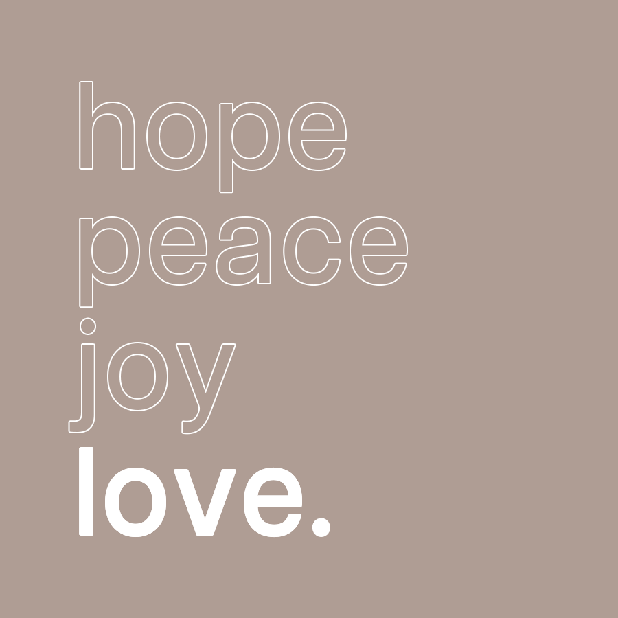 love.
John 3: 16-17

"For God so loved the world that He gave his one and only Son, that whoever believes in Him shall not perish but have eternal life. For God did not send his Son into the world to condemn the world, but to save the world through Him."
