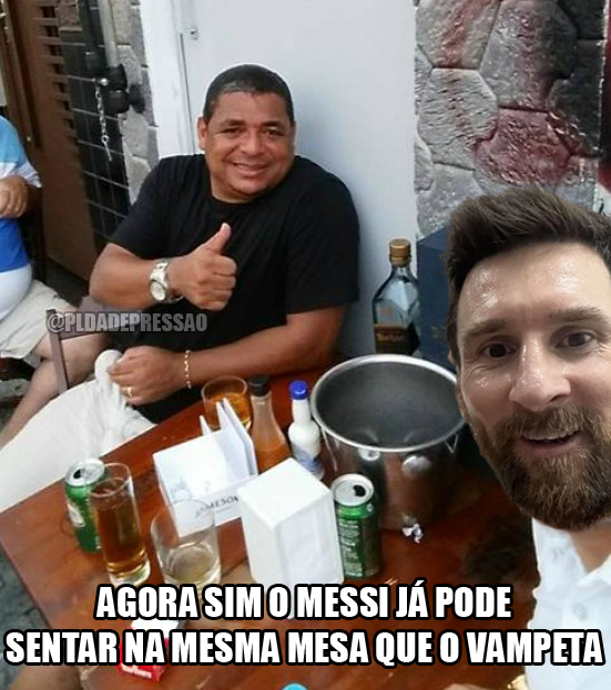 pldadepressao_'s tweet photo. Messi 🤝 Vampeta
1 título de Copa do Mundo https://t.co/bsbP3xGM1W