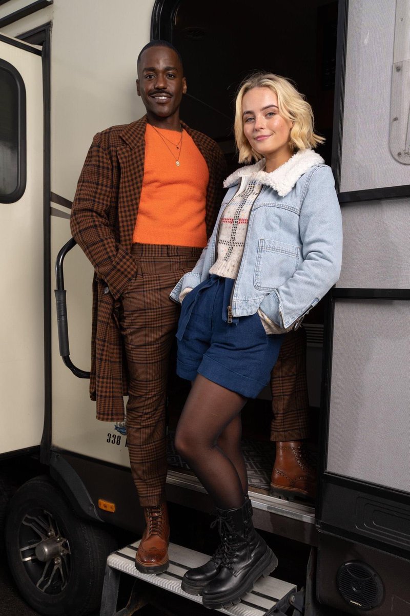 RMNavy's tweet photo. Check out the new Doctor and companion. We are so here for this. #Excited #DoctorWho https://t.co/j7VitRWqfA