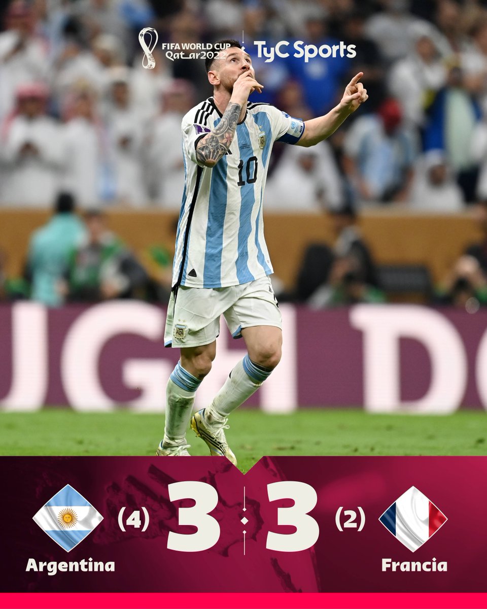 TyCSports's tweet image. SOMOS CAMPEONES DEL MUNDO CARAJO