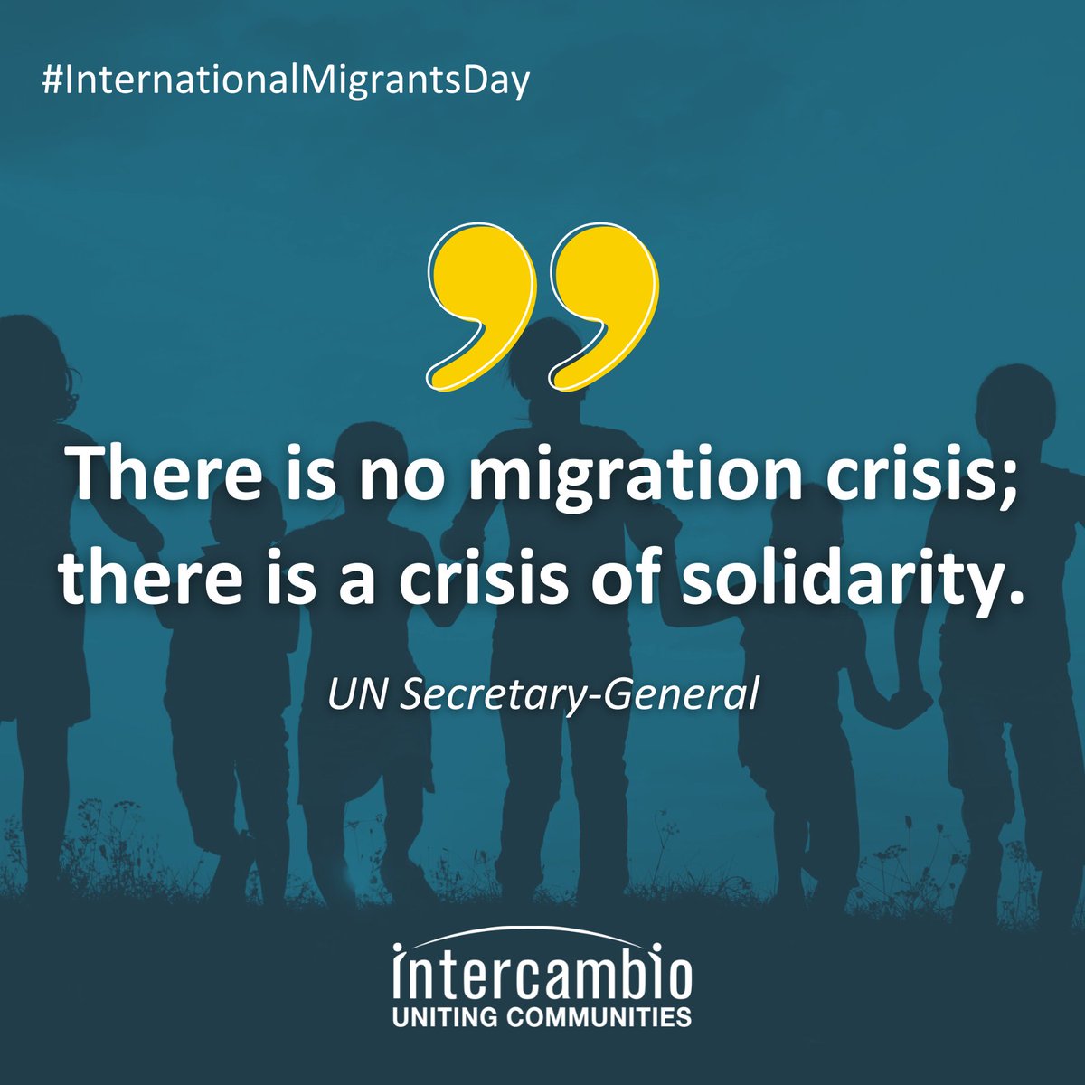 At Intercambio, we see the incredible value of every person, and we're committed to creating a more fair, just, and inclusive society.

#InternationalMigrantsDay