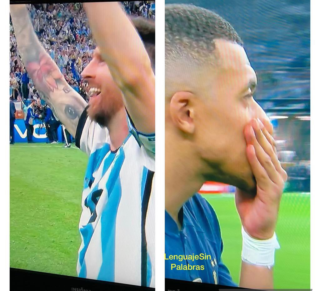 bartije's tweet photo. El triunfo y la derrota.
#FIFAWorldCup 
#LenguajeSinPalabras https://t.co/GRmDcbnfeM