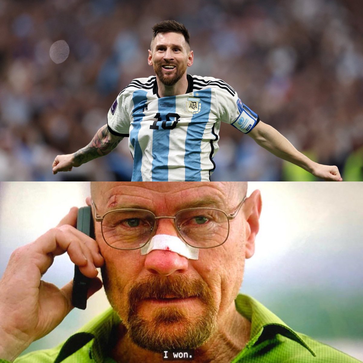 ODDSbible's tweet photo. Every Messi fan right now https://t.co/wXi9NQ5gLo