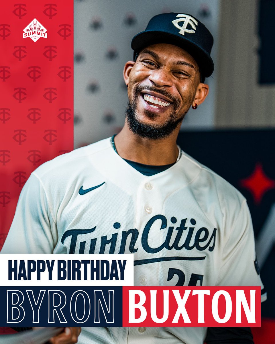 Twins's tweet photo. Cheers to you on your birthday, @OfficialBuck103! HBD! 🍻 https://t.co/9ALOlrHamx