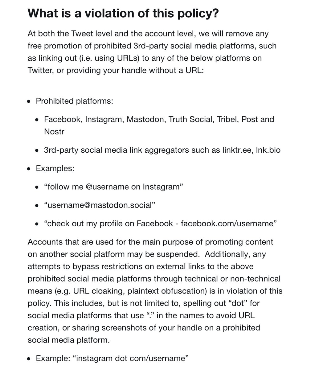 MAKE SURE YOU ARE READING THE FULL RULES BECAUSE THEY ARE WORSE THAN YOU ARE WILLING TO BELIEVE AND LITERALLY EVERYONE HAS POSTED SOMETHING LIKE THIS help.twitter.com/en/rules-and-p…