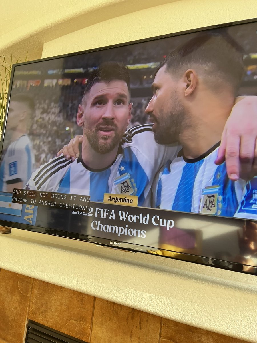 World Cup Champion!! MESSI!🇦🇷