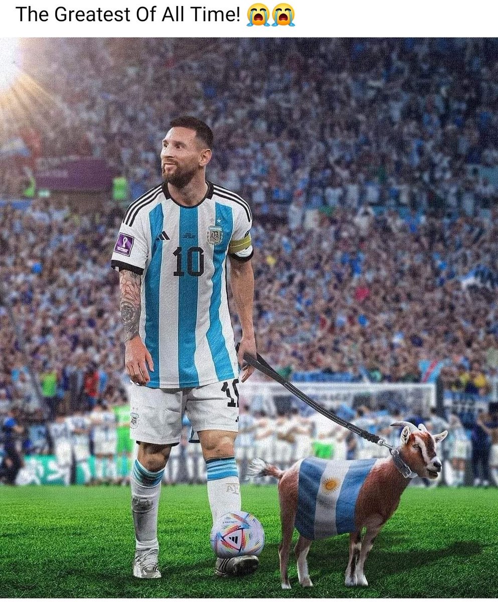 pushpendrarj32's tweet photo. It's Messi's World... 
Congratulations Argentina... https://t.co/js46SnCTWl
