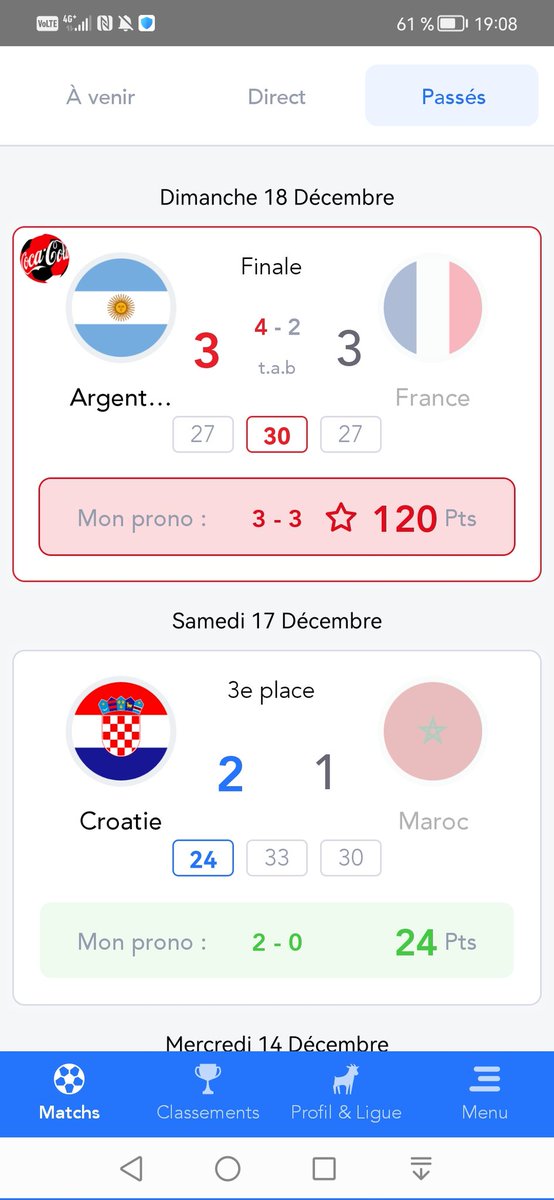 jusandeau's tweet photo. La France n'est pas championne du monde mais tranquille j'ai eu mon bonus coca sur mon petit prono 😢 https://t.co/xdKpa7rBPq
