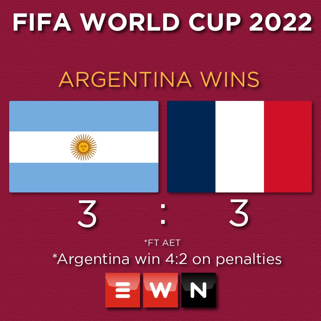 Argentina beat France on penalties to win World Cup #FIFAWorldCup #FIFAWorldCupFinal
