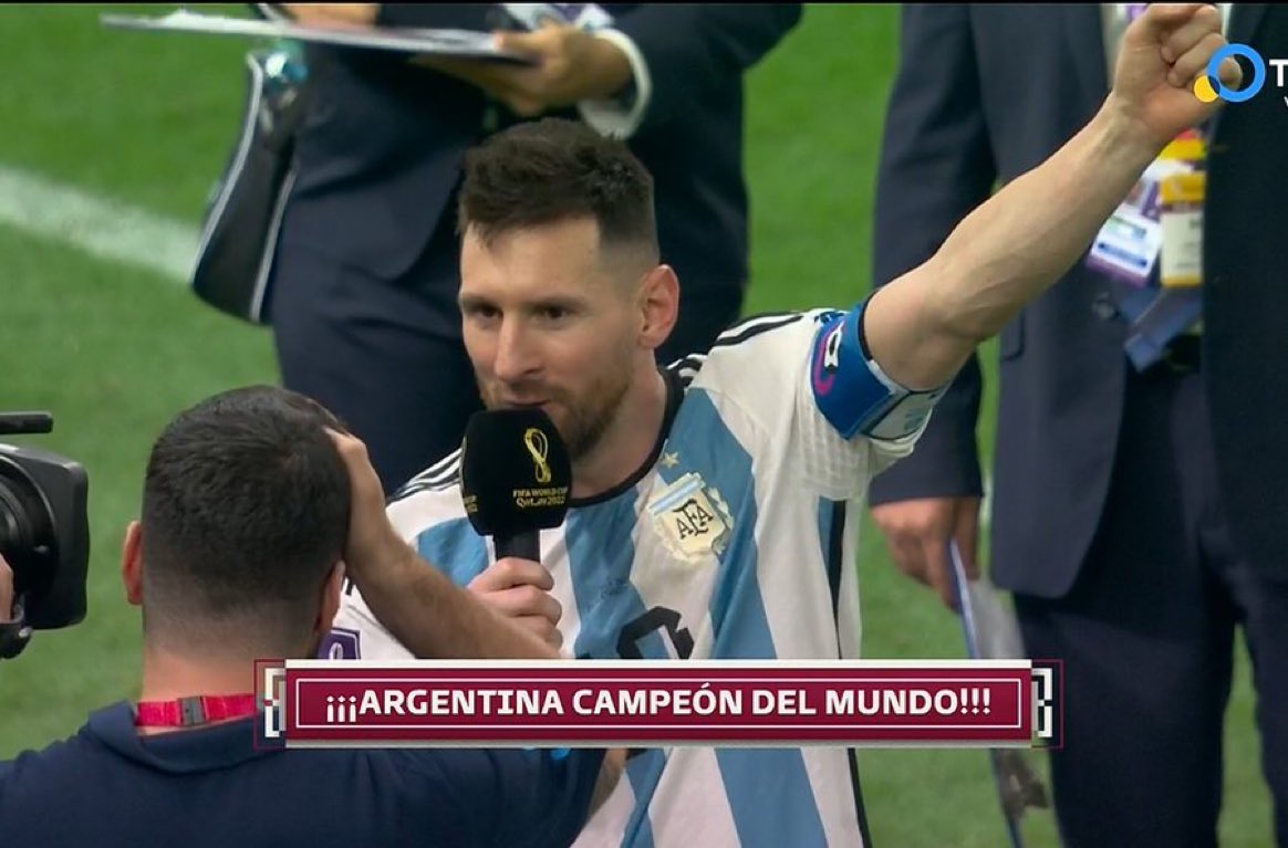GTVWorld's tweet photo. Lionel Messi:

“ Vamos Argentina” https://t.co/3e80SG8LkU