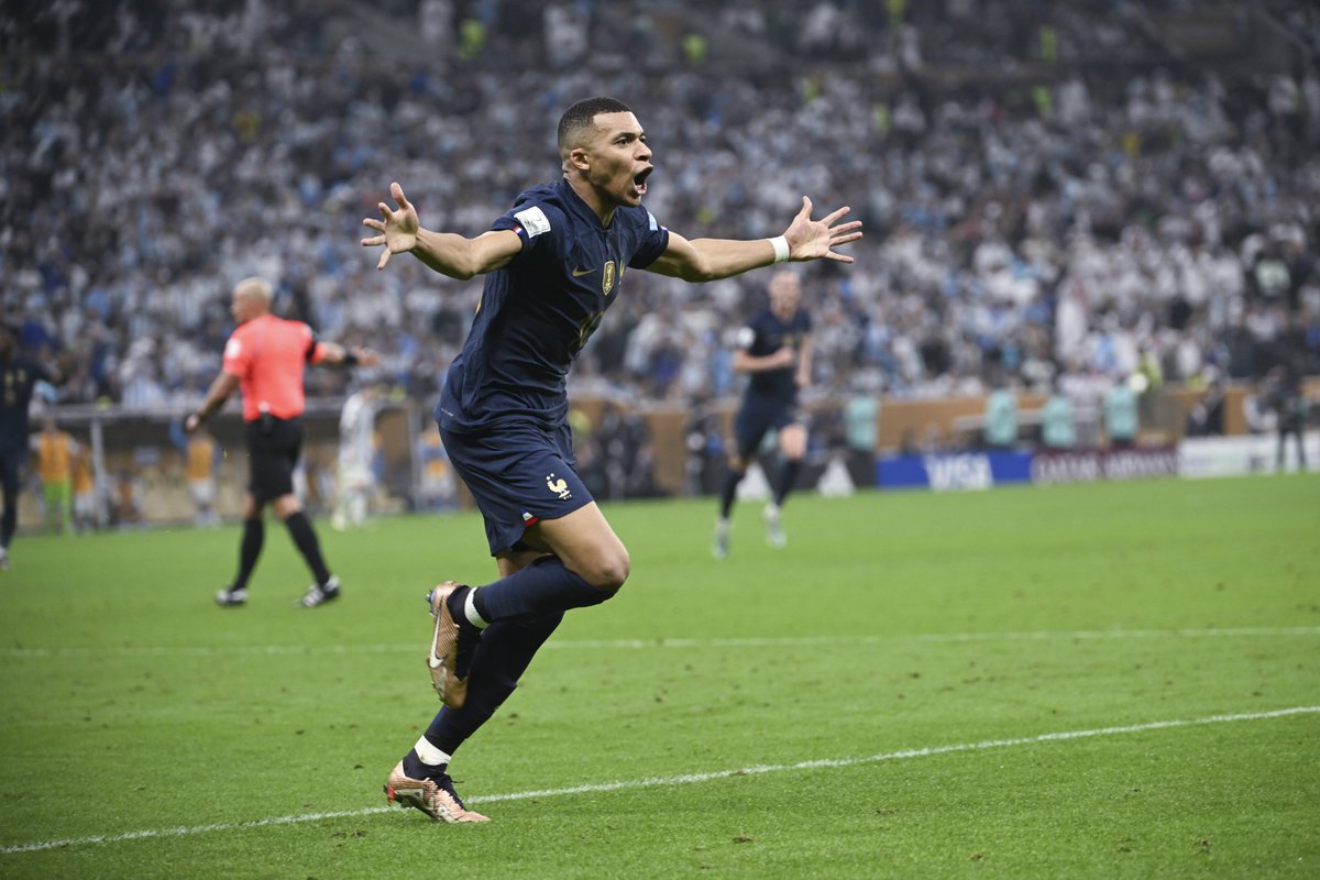 Kylian Mbappe will be mentioned in the same bracket as Messi, Maradona, Ronaldo etc. at the end of his career. 

A World Cup and a hat trick in a SEPARATE World Cup final at 23 is not normal. 

A frightening future ahead of him ⚡️