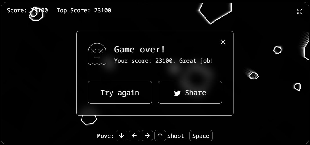 0xNoFingers's tweet image. I scored 23100 on #stakefishNftAsteroid. Play it and have a chance to win ETH! #stakefish #ValidatorNFT stake.fish/nft