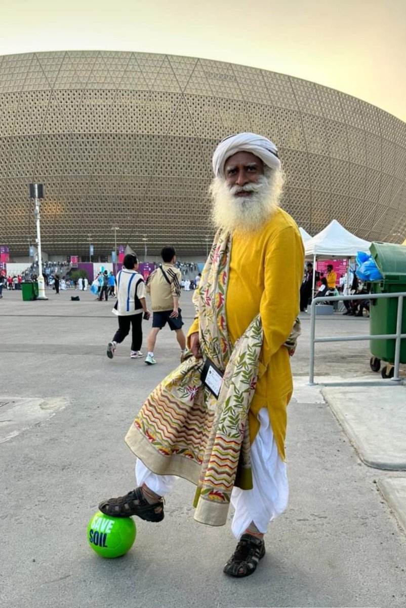 cpsavesoil's tweet photo. #ScoreForSoil #SaveSoil 
#FIFAWorldCup @SadhguruJV https://t.co/dz03p2SxxW