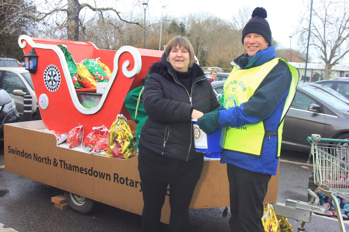 Please drop by our Santa Sleigh outside Asda in West Swindon from 9am to 5pm tomorrow. We are collecting on behalf of lots of deserving local charities. rotary-ribi.org/clubs/page.php…