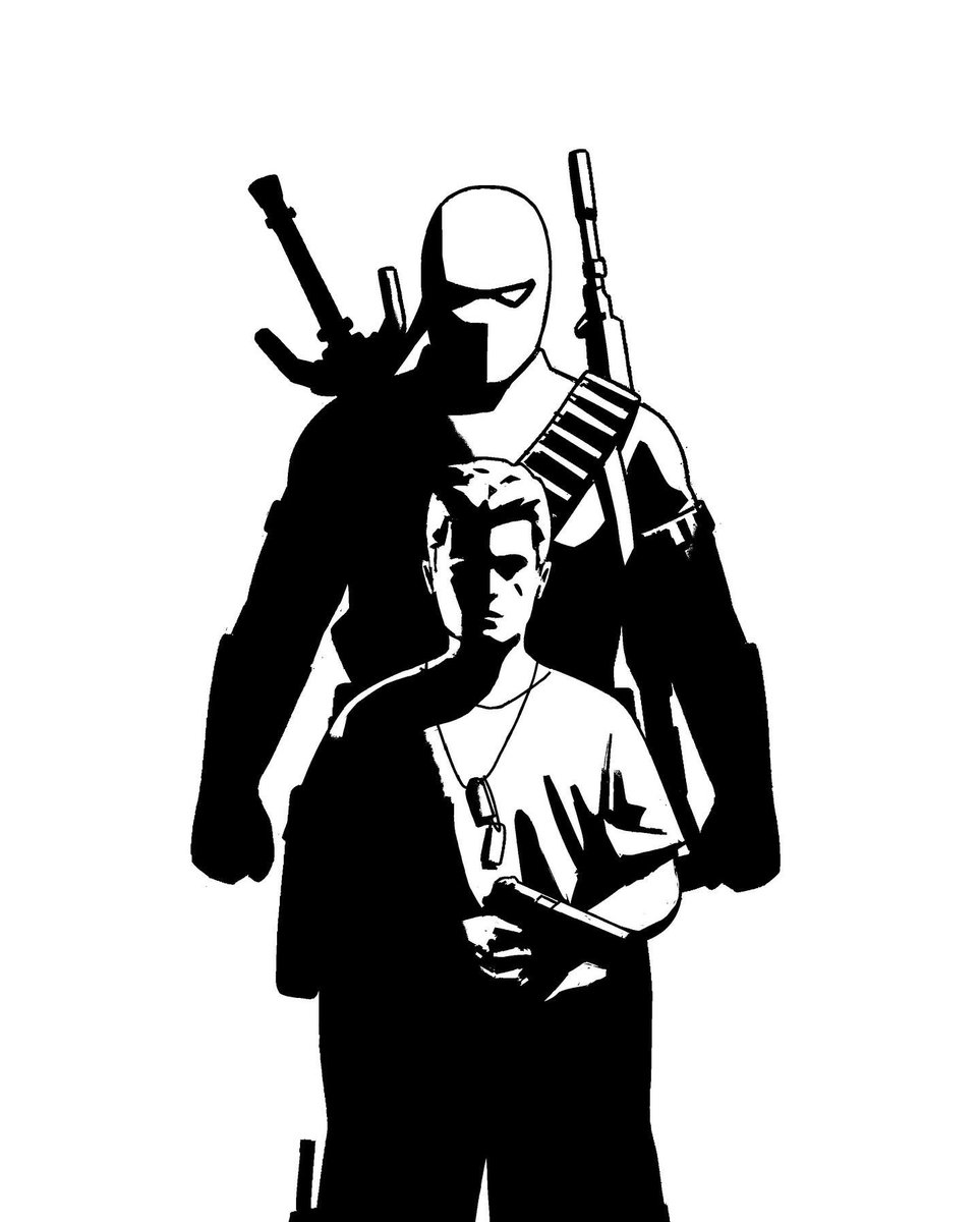 DamianNava_Art's tweet photo. Black &amp; White

Slade Wilson/ Deathstroke

#SLADE #SladeWilson #Deathstroke #RoseWilson #DCtitans #DCfanart #DCUtitans #TeenTitans #comicart #comiccover https://t.co/WPaladFEee