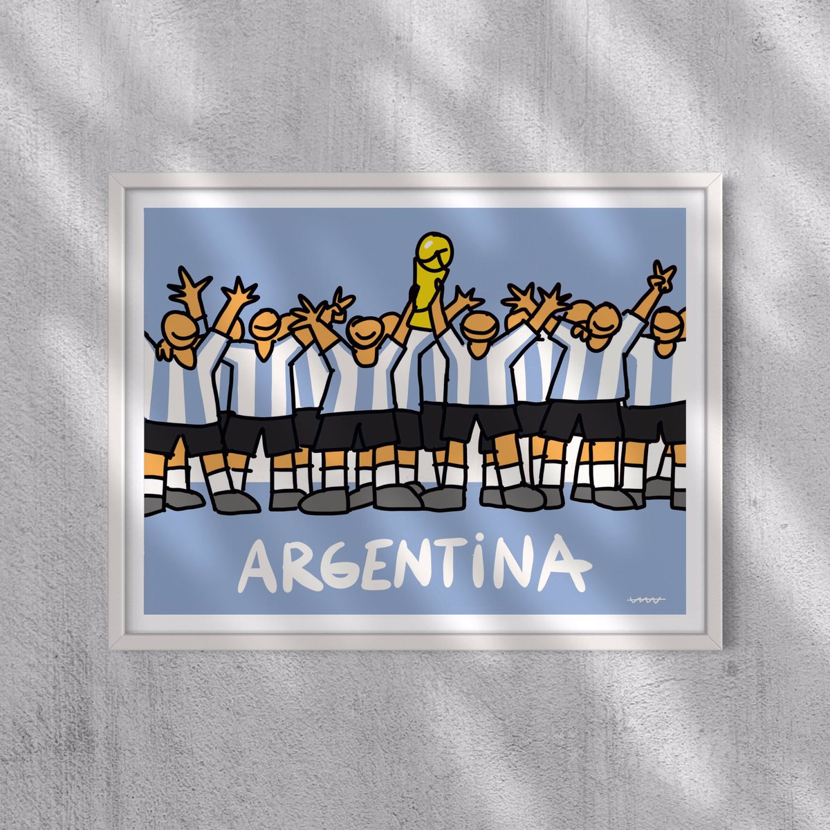 Callatelaboca's tweet image. ¡¡¡ENHORABUENA, ARGENTINA!!! ¡Felicidades, Messi! #FIFAWorldCup #ArgentinaVsFrance #ARGFRA