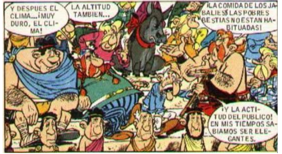 Los galos así, justo ahora...