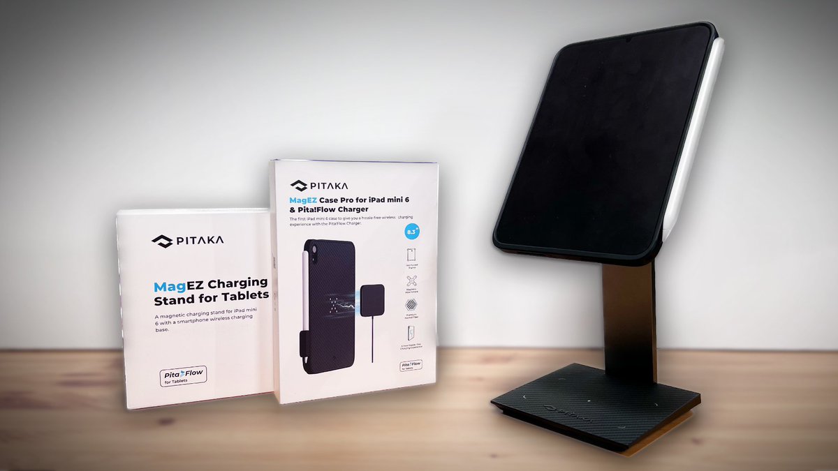 ronanhutch's tweet photo. The @PitakaGallery #MagEZ Case Pro for iPad mini and MagEZ charging stand are an amazing combo! Check out my unboxing & review here: https://t.co/aHA0WyCATc 📱#ipad #ipadmini #wirelesscharging #ipadwirelesscharging #pitaka #irishtechreview #irishtechreviewer https://t.co/VZLMNeTafd